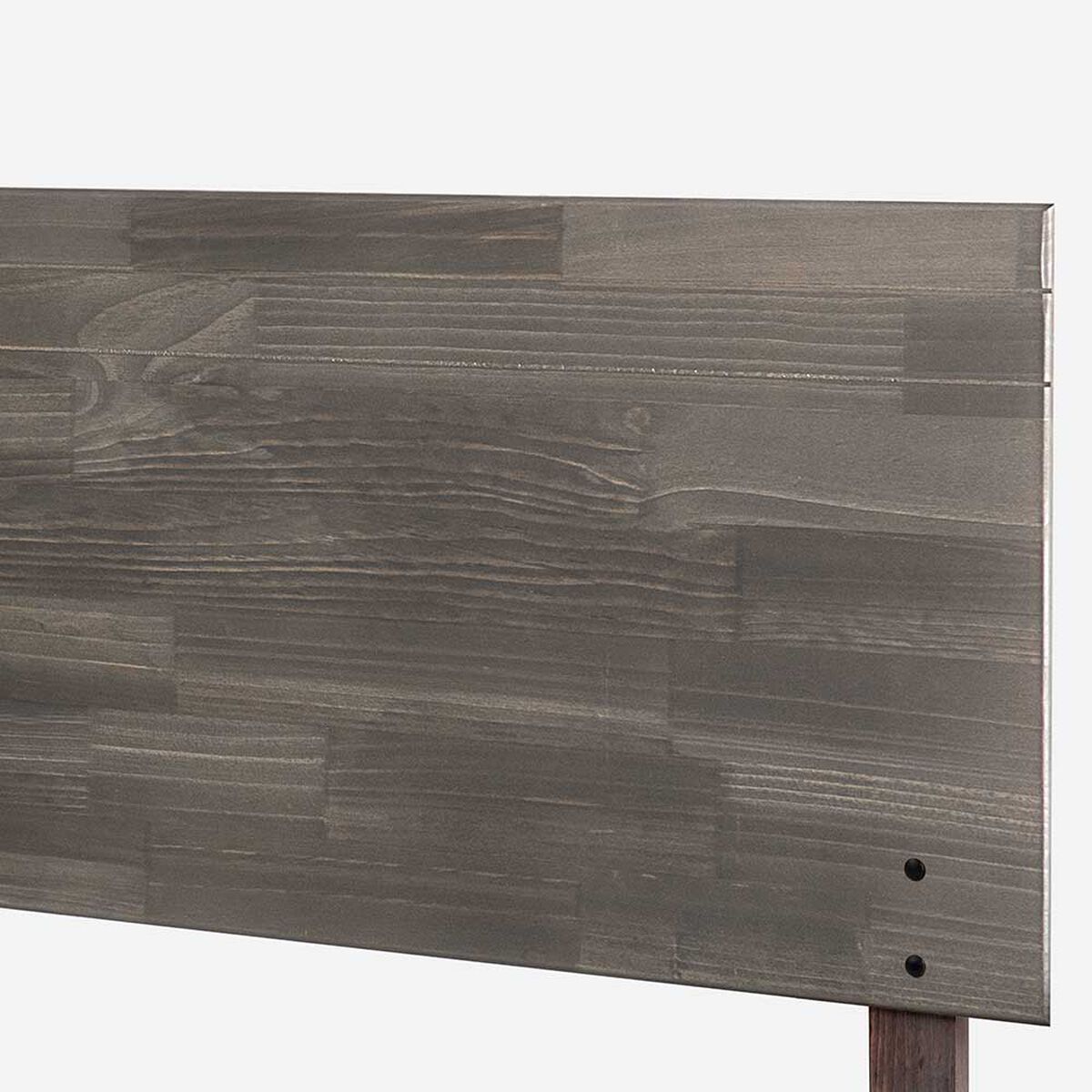 Cama Europea Rosen 2 Plazas Pratta + Respaldo + 2 Veladores Tabor Grafito