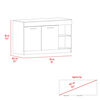 Barra Auxiliar de Cocina Tuhome Luna 2 Puertas Fresno Wengue