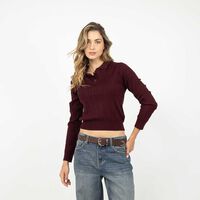 Sweater Mujer Zibel Burdeo, Crudo, Verde