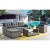 Juego de Living para Terraza Casanova Sofá Seccional 3 Cuerpos + Sillón 1 Cuerpo