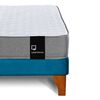 Cama Europea Latam Home Full Zen Best Tela Velvet Azul Petr&oacute;leo