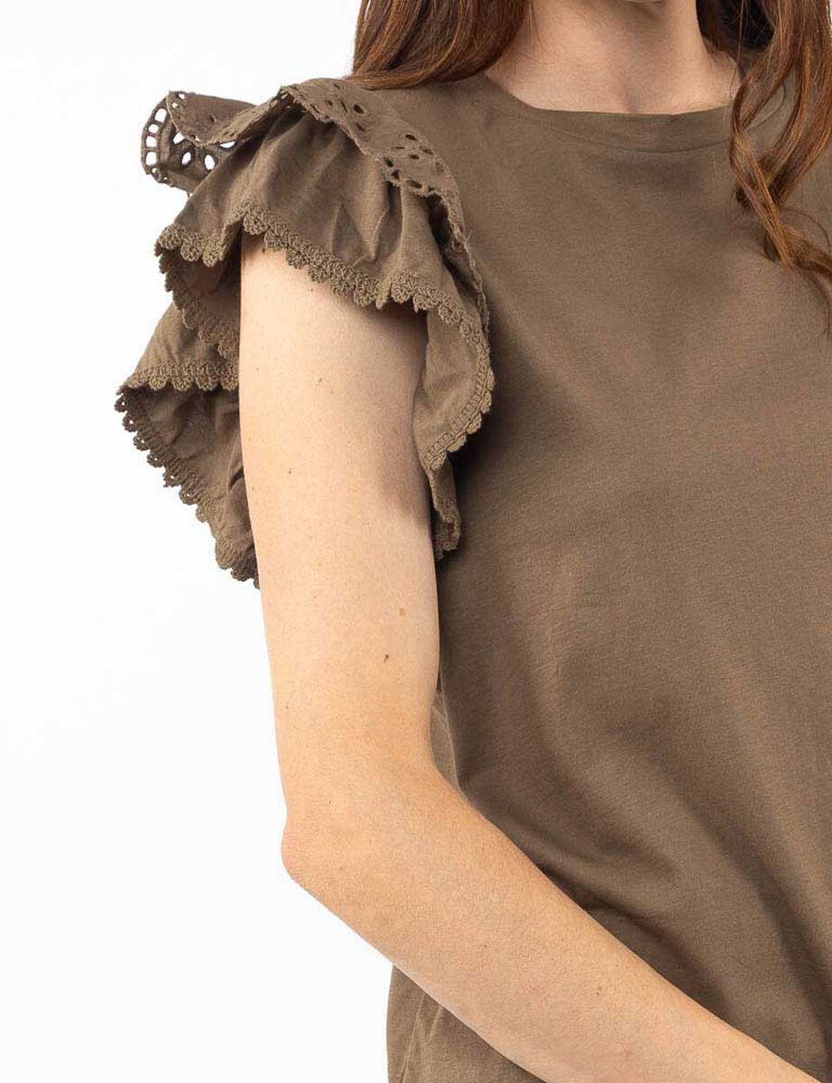 Polera Vuelos Manga Corta Mujer Portman Club