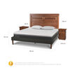 Cama Europea CIC 2 Plazas Ortopedic Advance + Respaldo Milan + 2 Veladores + Almohadas Viscoelásticas
