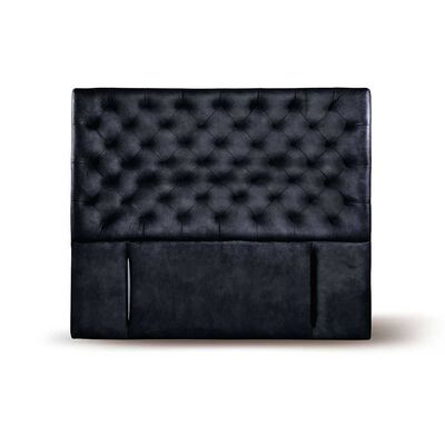 Respaldo Latam Home King Brescia Cuero Negro