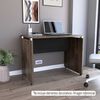 Escritorio Recto TuHome Home Office Negro Soft Coñac