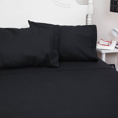 Imagen 2 del producto Juego de Sábanas Doral 144 Hilos King Color Vivo 144 Hilos Negro