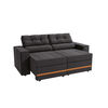 Sof&aacute; Reclinable Roca Havanna 2 Cuerpos Gris