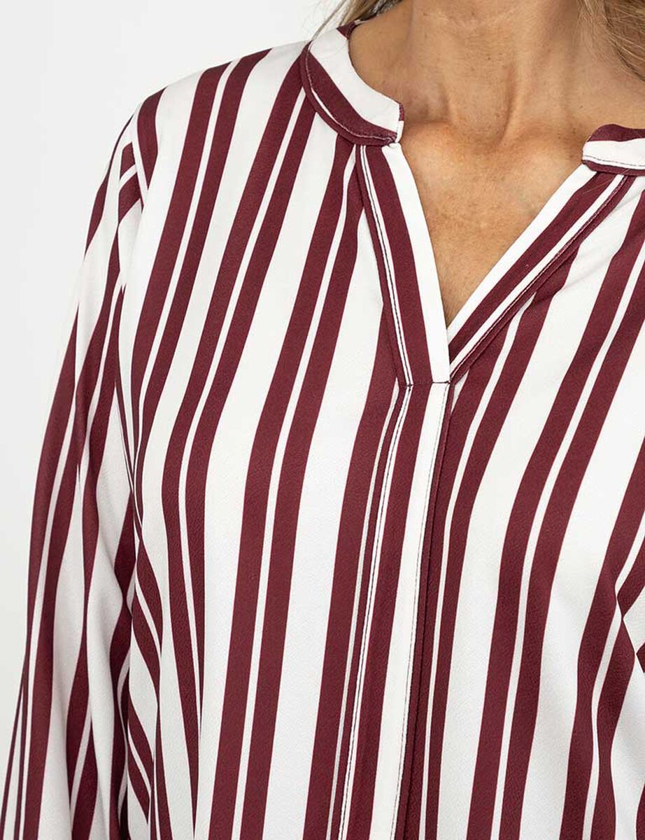 Blusa Rayas Manga Larga Mujer Portman Club
