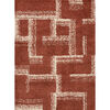 Bajada de Cama Idetex Shaggy Maze 150 x 200 cm Terracota