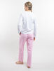 Pijama Manga Larga a Rayas Jersey Mujer Icono
