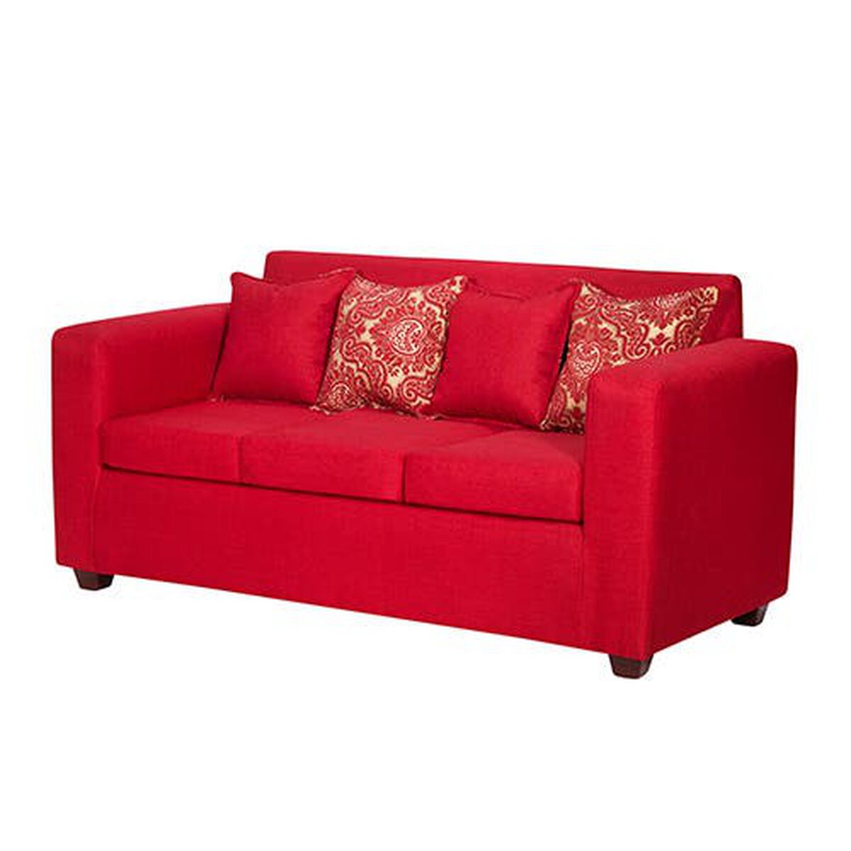 Sofá Essenza Puket 3 Cuerpos Rojo