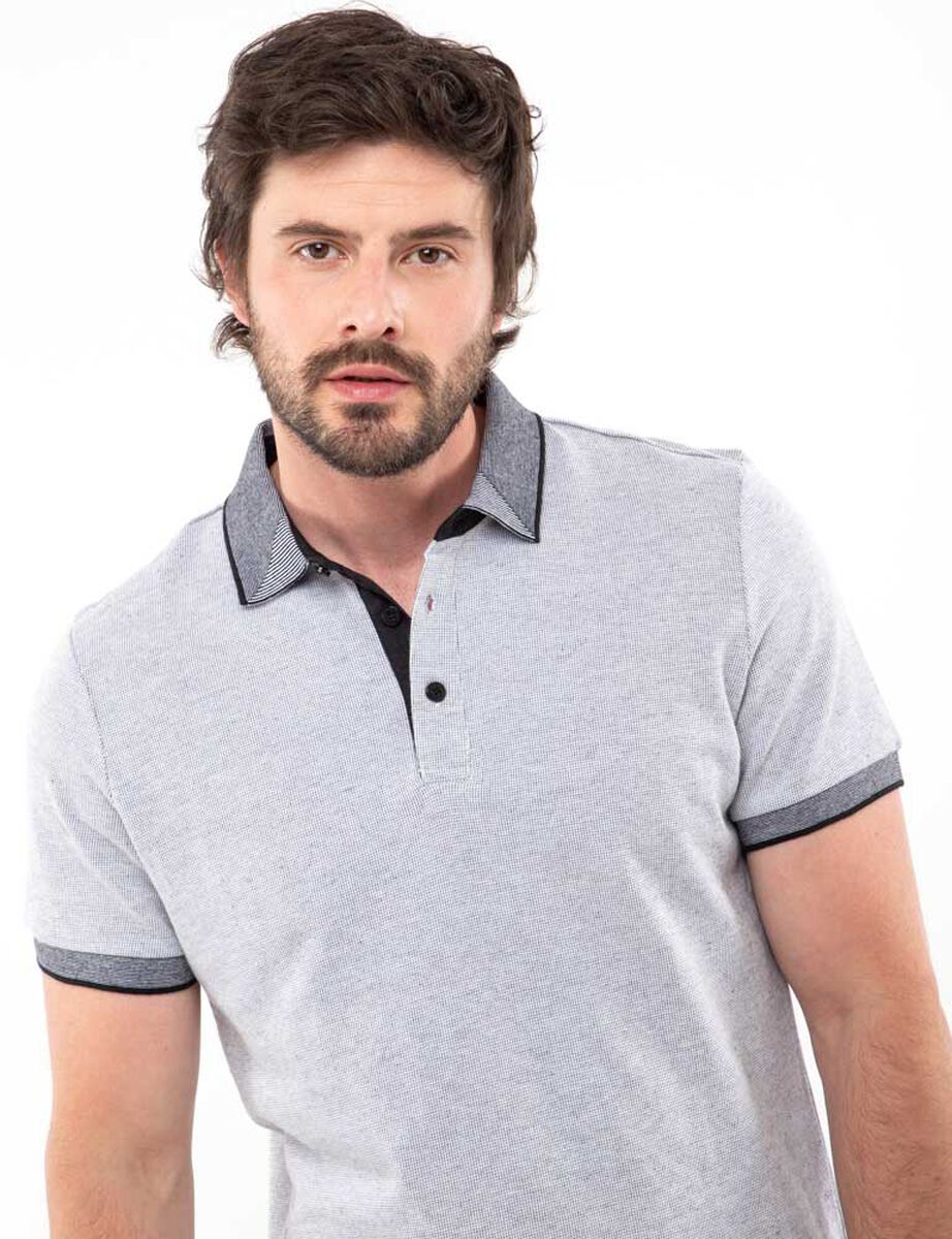 Polera Piqué Slim Manga Corta Hombre Zibel