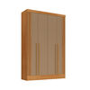 Closet Di Poretti Design New Fiji 3 Cajones 4 Puertas Caf&eacute; Oscuro