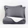 Plumón Emboss Sherpa Mashini 1,5 Plazas Liso Gris