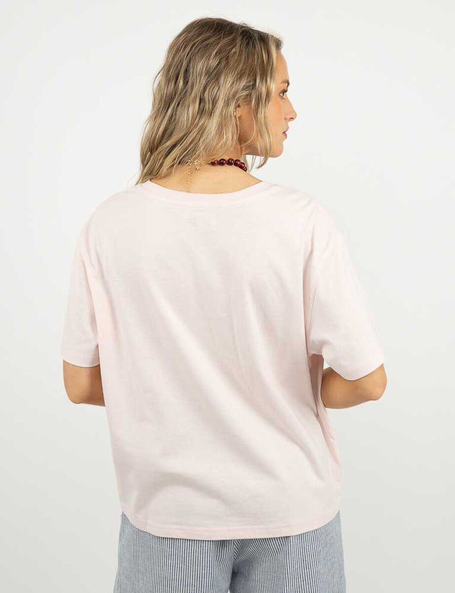 Polera Con Estampado Manga Corta Mujer Icono