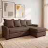 Seccional Derecho Living Factory Montreal 4 Cuerpos Caf&eacute;
