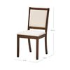Juego de Comedor Vekkahome Munich 6 Sillas Café