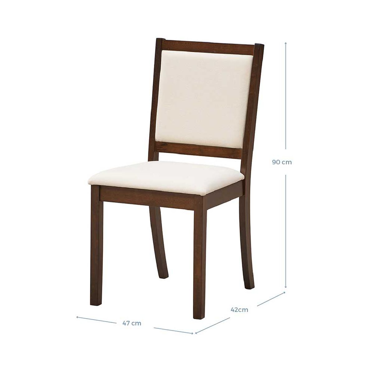 Juego de Comedor Vekkahome Munich 6 Sillas Café