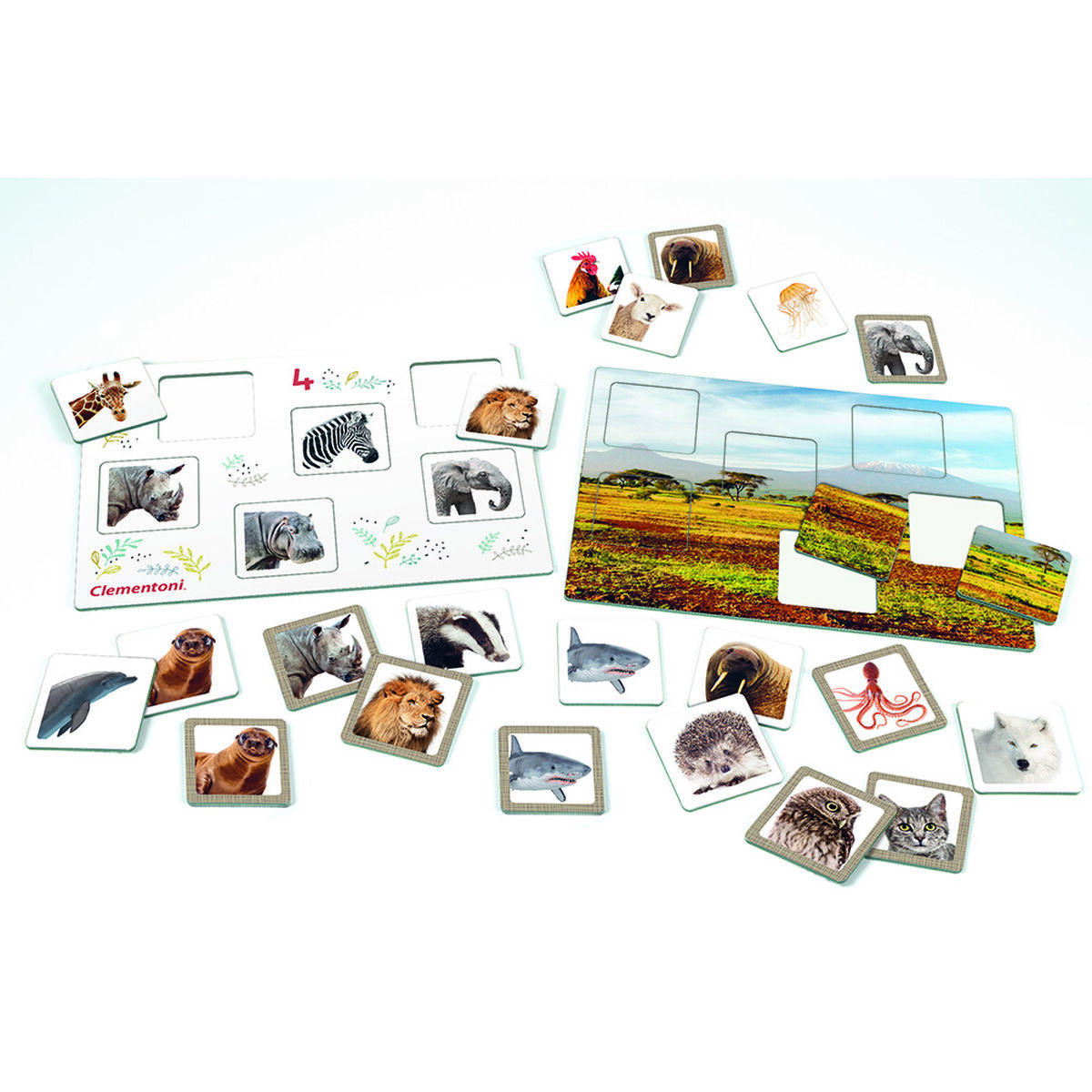 Juego de Mesa Cartas del Reino Animal Clementoni