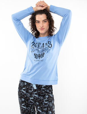 Imagen 2 del producto Polera de Pijama Mujer Icono Negro