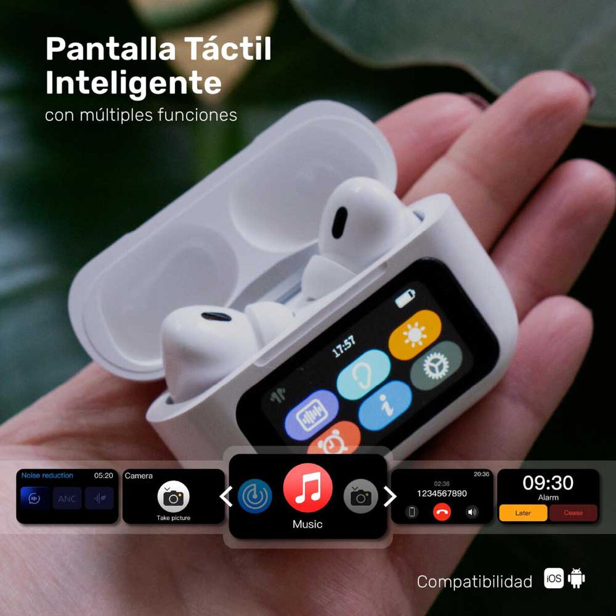 Aud&iacute;fonos Bluetooth In Ear Lhotse RMPLUS+ Blanco