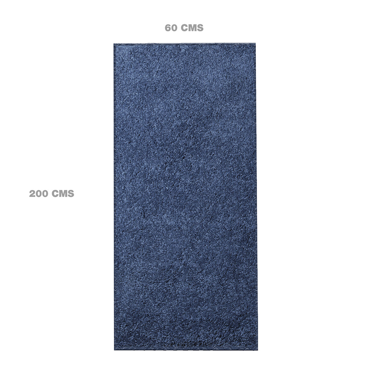 Pasillo Doral Shaggy 200 x 60 cm Azul