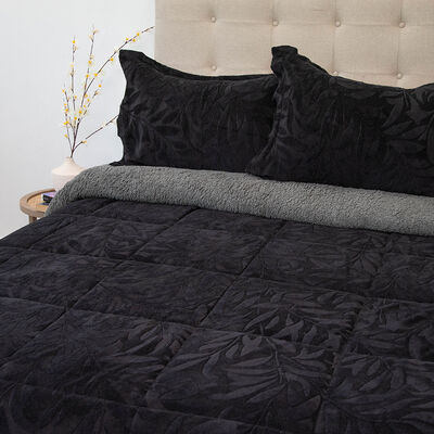 Imagen 1 del producto Cubrecama Doral 2 Plazas Negro Outboss Sherpa