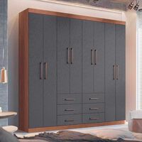 Clóset Onessta Liberpool 8 Puertas 6 Cajones Jatoba Grafito