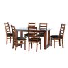 Juego de Comedor Latam Home Pamplona Murcia 6 Sillas PU Rojo