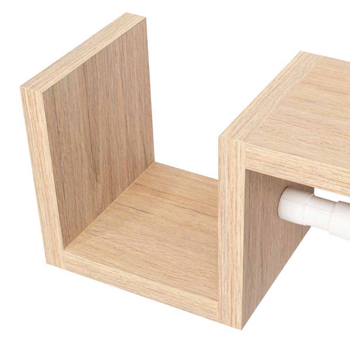Repisa con Porta Rollo Papel Higiénico TuHome Mila Rovere