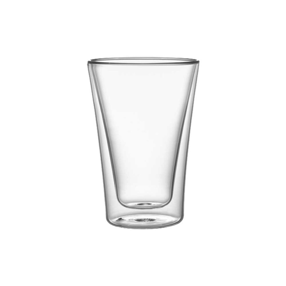 Set 2 Vasos Vidrio Doble Pared Simplit 400 ml