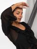 Blusa Transparente Manga Campana Mujer Zibel