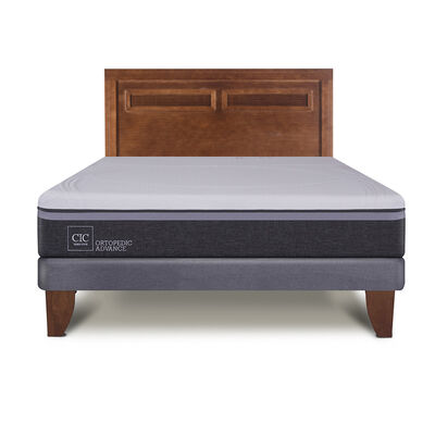 Imagen 1 del producto Cama Europea CIC 2 Plazas Ortopedic Advance + Respaldo Milán