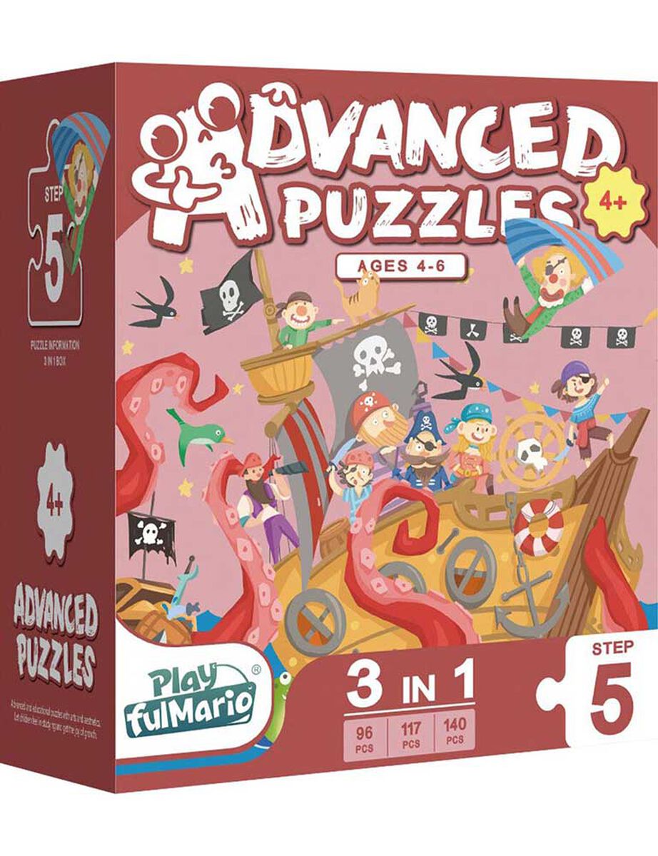 Puzzles Preescolar Deluxe 3 en 1 Nobel Gift