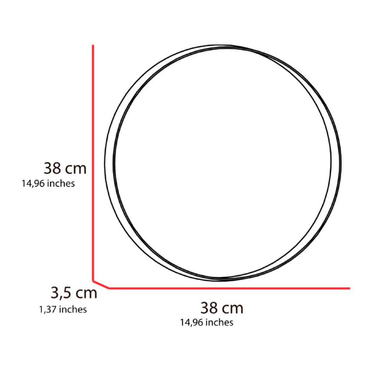 Espejo Tuhome Bela Circular 38x38cm
