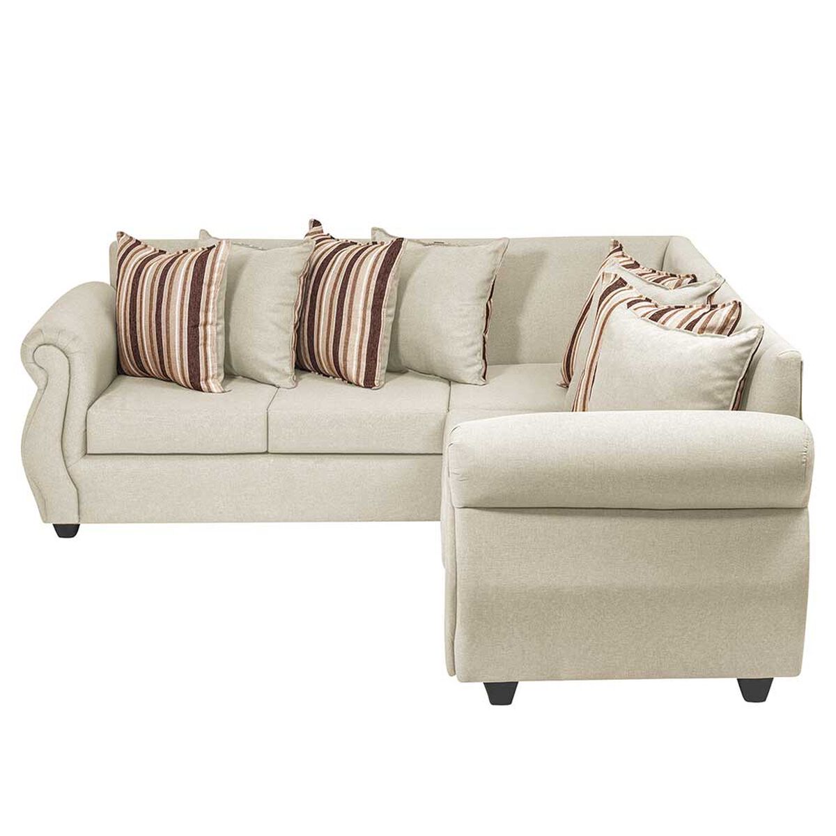 Sofá Seccional Deco Outlet Milán 5 Cuerpos Beige Claro