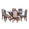 Juego de Comedor Latam Home Alicante 6 Sillas Gris Claro