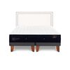 Cama Europea CIC Base Dividida 2 Plazas Premium + Respaldo Danubio