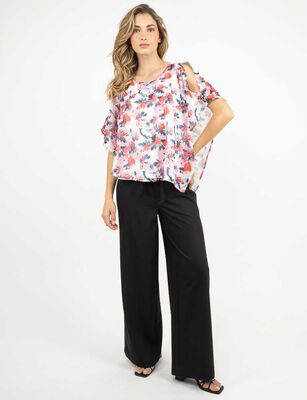 Imagen 2 del producto Blusa Manga Corta Mujer Zibel Ecru, Negro