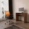 Combo Oficina Escritorio Avellana + Silla New York Negra y Naranjo Arthome