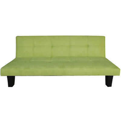 Futón Idetex Tela Praga 3 Cuerpos Verde Pistacho