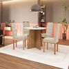 Comedor Yardas Capri 4 Sillas Off White
