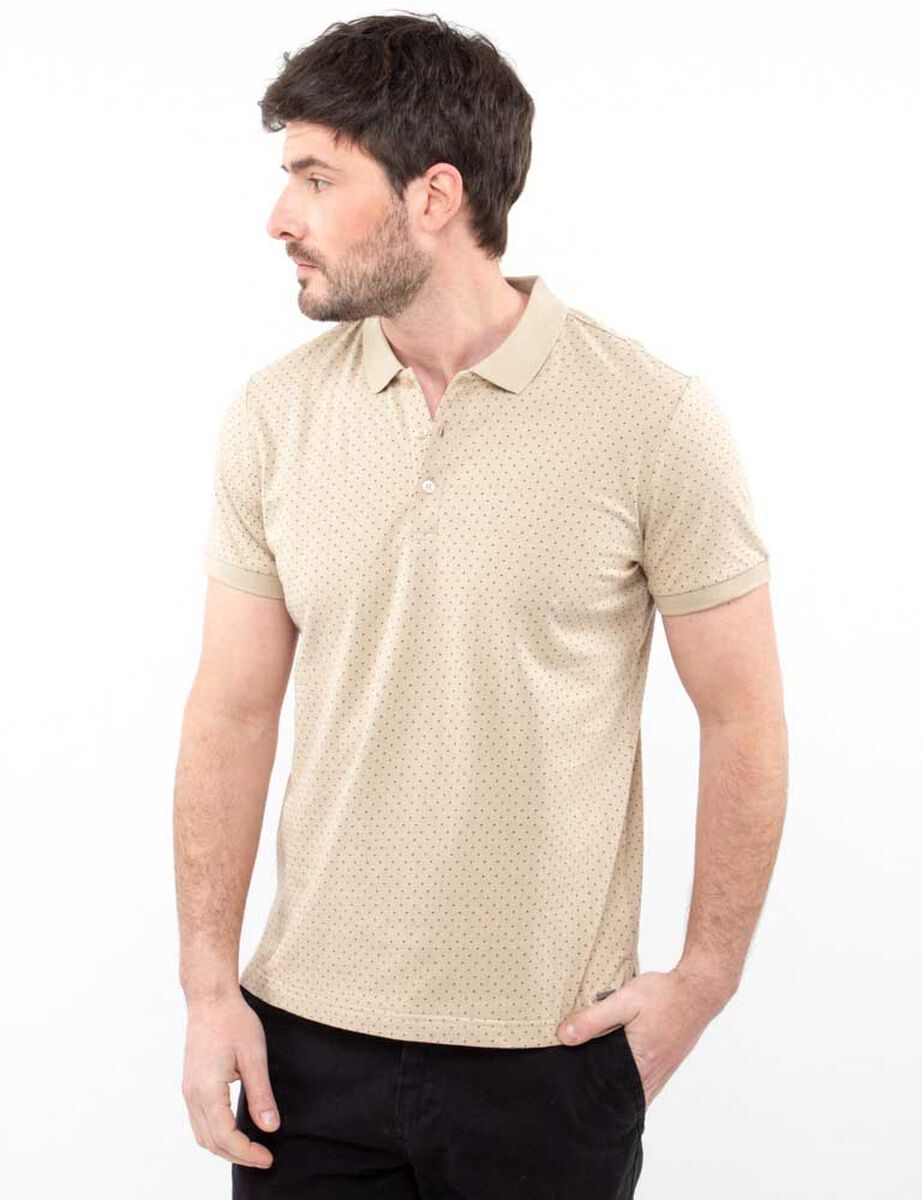 Polera Slim Piqué Algodón Manga Corta Hombre Zibel
