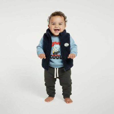 Chaqueta Sherpa sin Mangas Chess Baby