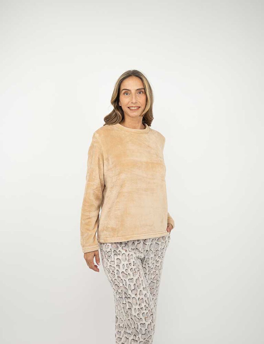 Pijama de Polar Mujer Portman Club