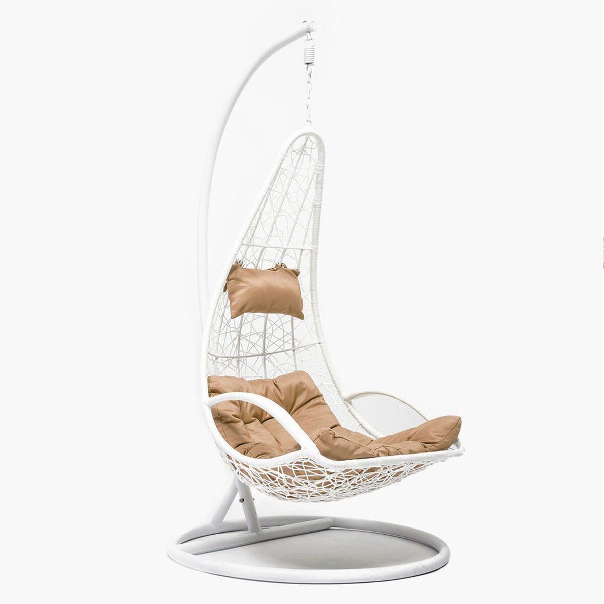Silla Colgante Rattan Sintético Spazzio Colbun Crema