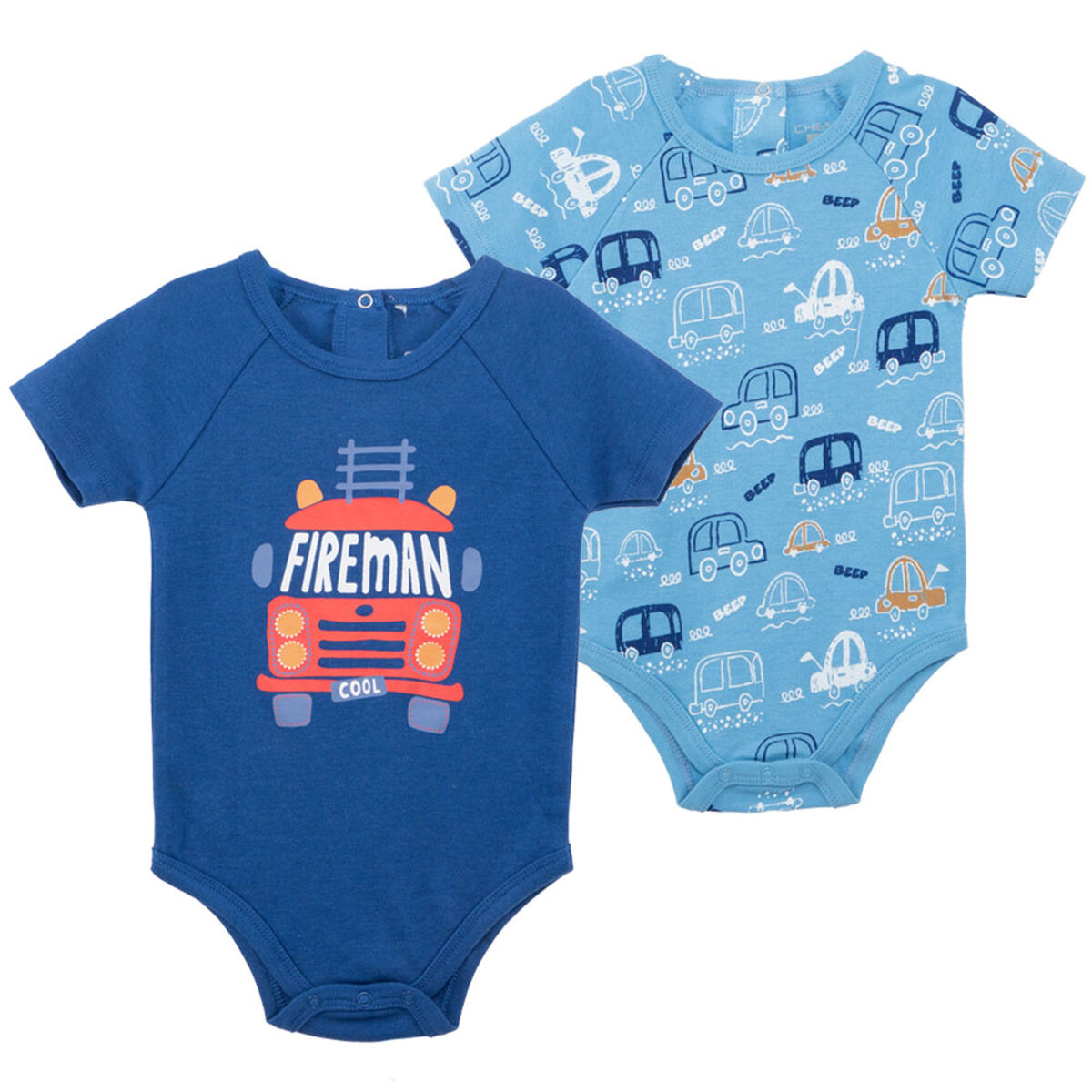 Pack 2 Body de Algodón Chess Baby
