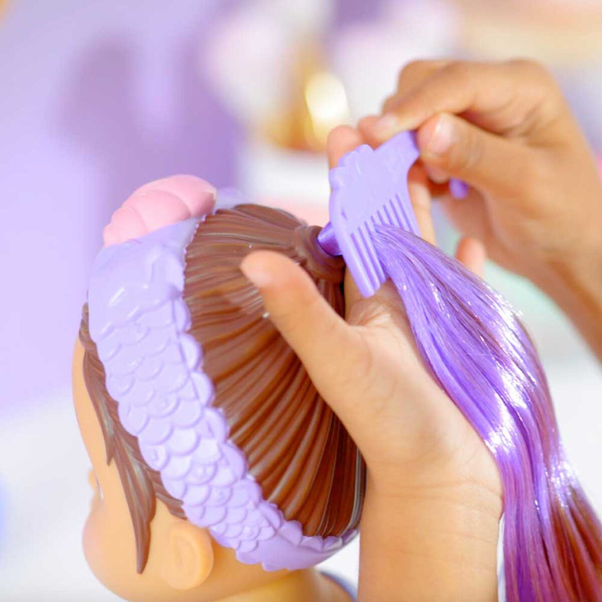 Muñeca Baby Alive Día Spa Sirena Cabello Castaña