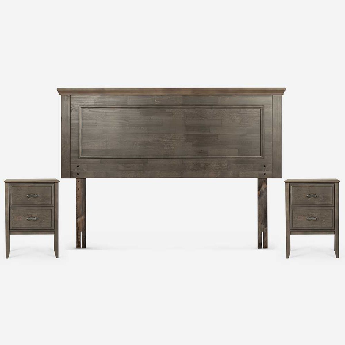 Boxet Rosen 2 Plazas UpLine + Respaldo + 2 Veladores Anna