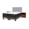 Cama Europea CIC Base Dividida 2 Plazas Grand Premium + Respaldo + Veladores